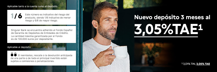 Depósito a 3 meses de Self Bank