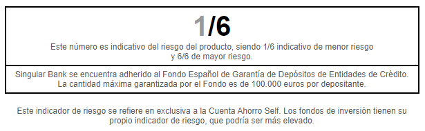 Depósito a 3 meses de Self Bank